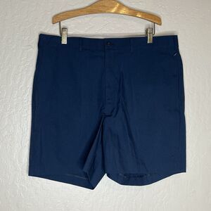 Vintage Haggar Navy Blue  Flat Front Golf Shorts Mens Size 36